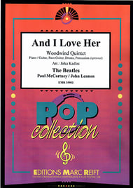 And I Love Her Woodwind Quintet (Piano / Guitar Bass Guitar Drums Percussion (optional)) cover